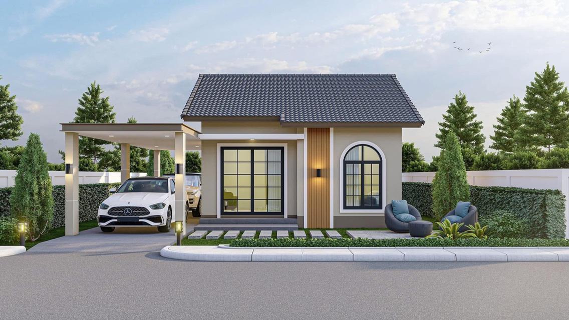 บ้านสไตล์ญี่ปุ่น 2 ห้องนอน 2 ห้องน้ำ ราคา 1.xx หนองหลุบขอนแก่น 1