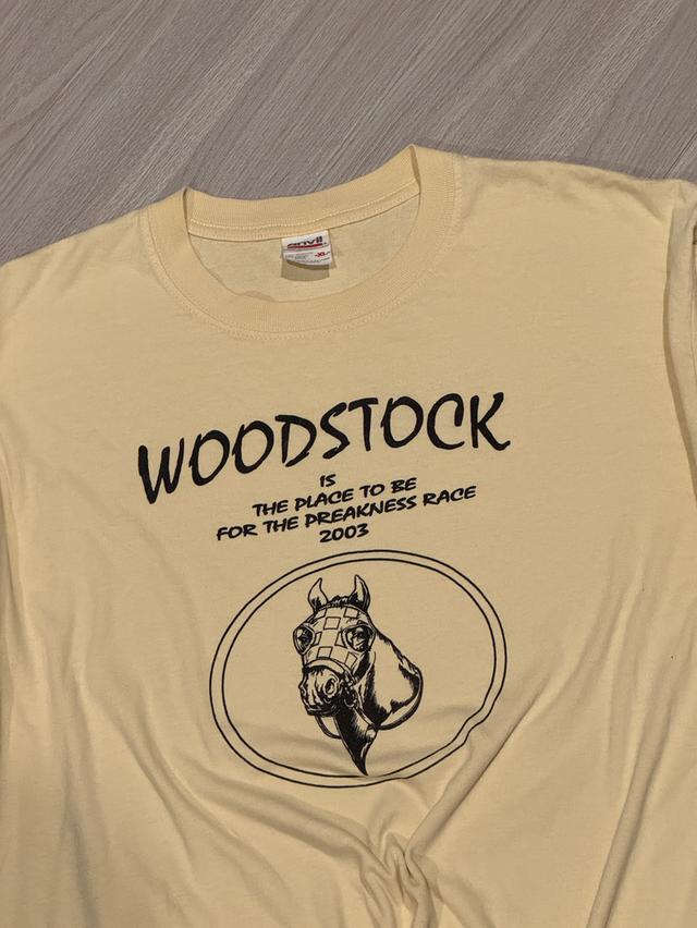 ขายเสื้อ🔥VINTAGE T-Shirt Anvil Woodstock Preakness Race 2003 !! 2
