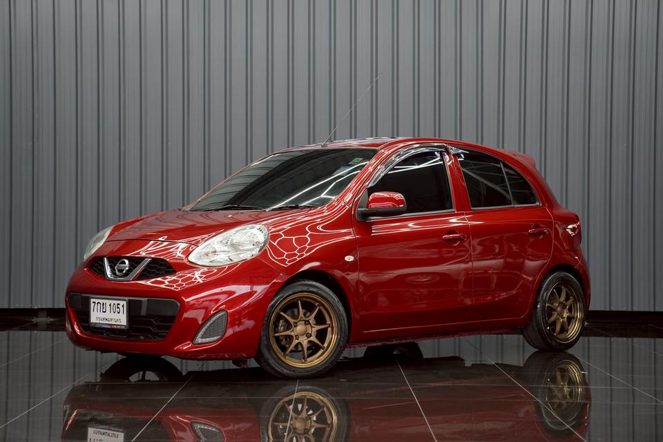 NISSAN MARCH 1.2 E CVT AT ปี 2018 สี แดง ไมล์น้อย พร้อมขับ โทร. 0922639576 เอ๋