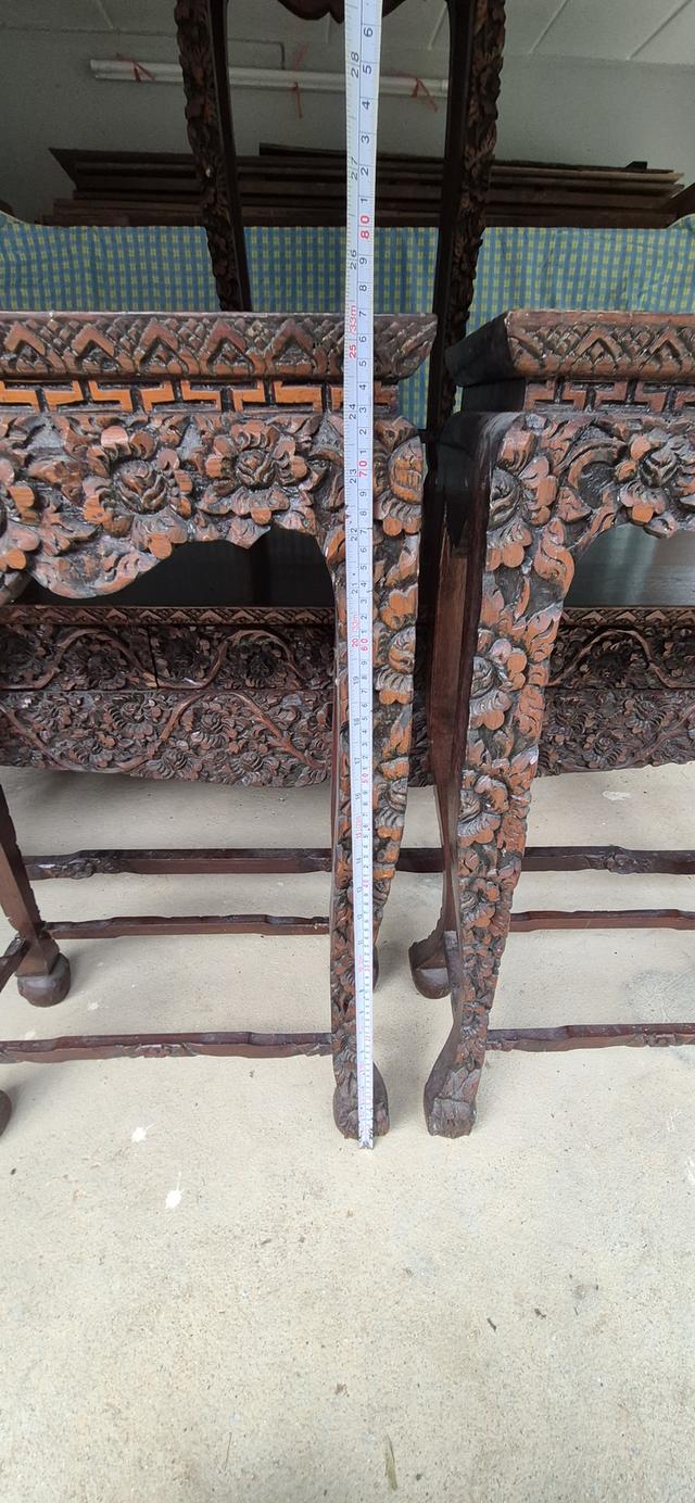 โต๊ะหมู่บูขา หมู่9 ไม้สักแกะสลัก 10