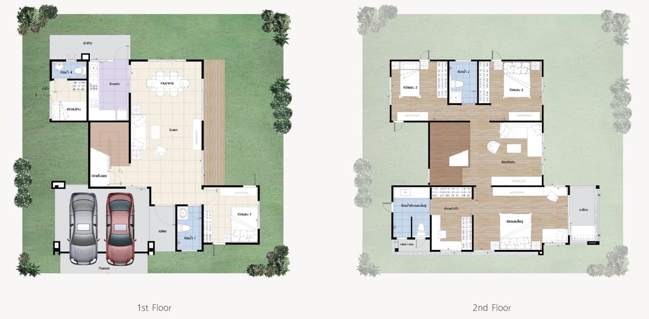 บ้านเดี่ยว ที่ดินใหญ่ ติด 2 ถนนใหญ่ (ถ.เพชรเกษม-พุทธมณฑลสาย 3,เลียบคลองทวี) 2