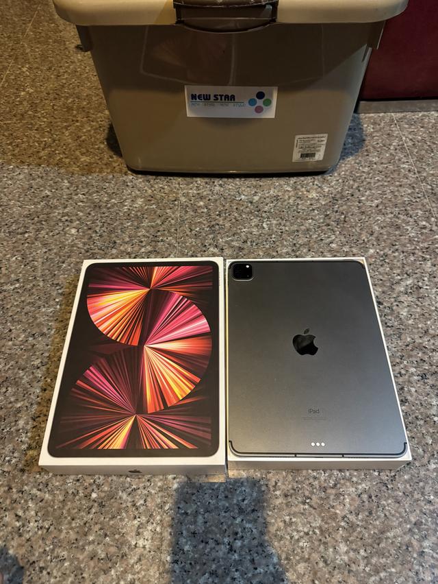 ขายiPadPro11นิ้วM1สีดำ512กิ๊กWifi Celluer ใส่ซิมได้มีกล่องจอไม่เหลือฃไม่มีจุดเดทยุดไบร้หายาห รูปที่ 2