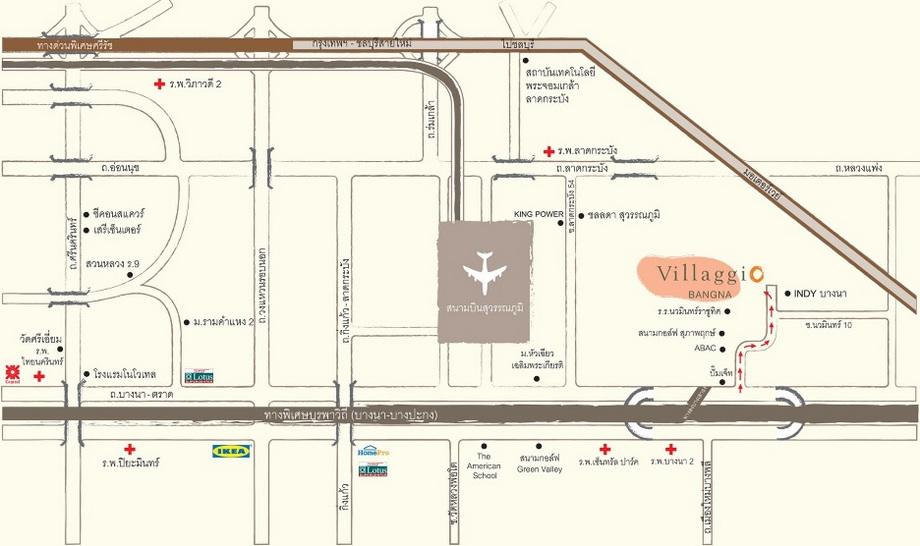 ปรับราคาลดพิเศษ!! ทาวน์โฮม 2 ชั้น โครงการ Villaggio Bangna ใกล้ ABAC บางนา เนื้อที่ 31.8 ตร.วา 2 ห้องนอน 3 ห้องน้ำ หลังมุม 10