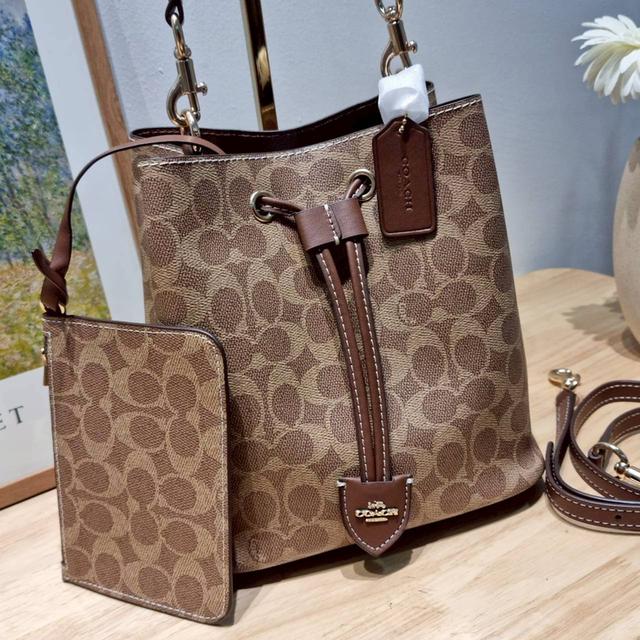 กระเป๋า COACH CBH07 ROWAN BUCKET IN SIGNATURE CANVAS BAG 19