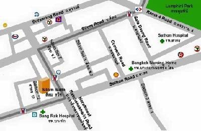 Furnished room for rent on Sathorn Road at Silom Suite Condo opposite the AiA Sathorn Tower very close to BTS St.Louis 11