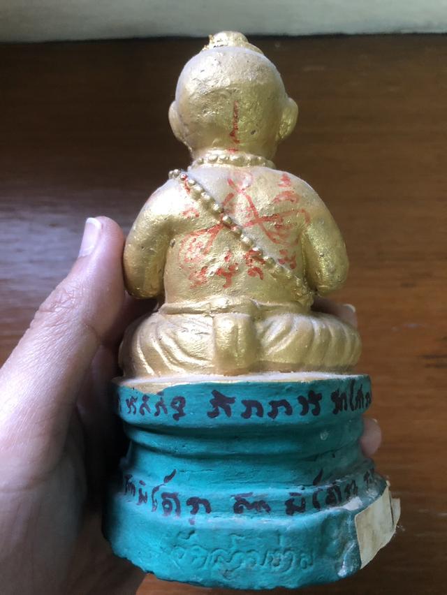 กุมารทอง ตุ๊กตาทอง ฐาน 9 เทพนิมิตร หลวงปู่แย้ม วัดสามง่าม ปี 2548 พิมพ์กลาง หลังตรง ยุคต้น นัดรับ บางบอน 1 7