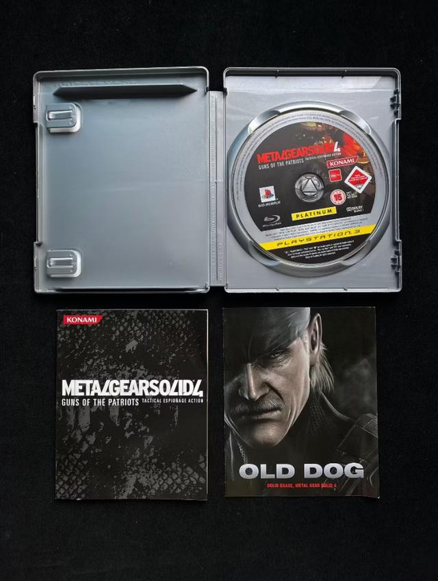 แผ่นเกมส์Metal Gear Solid 4 Playstation Ps3 ของแท้พร้อมคู่มือแท้(Ver.Eng)