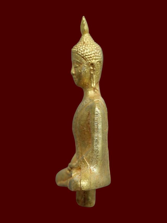 พระยอดธง กรุวัดไก่เตี้ย จ.พระนครศรีอยุธยา เนื้อทองดอกบวบ รูปที่ 3