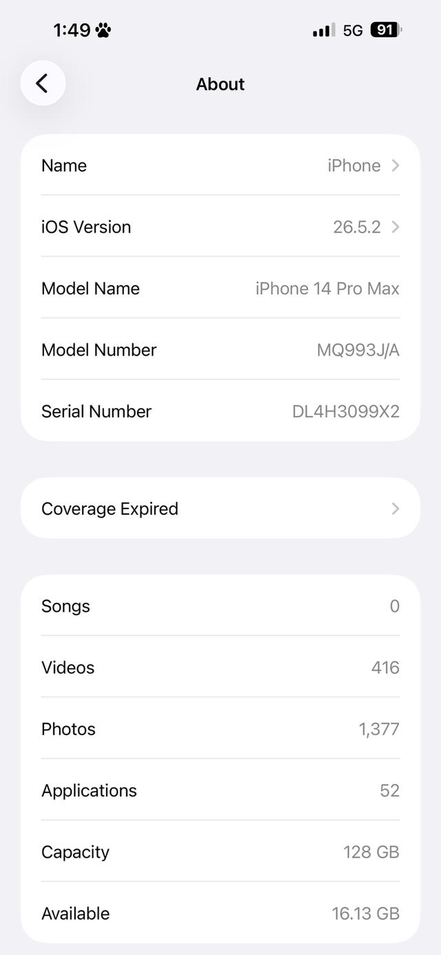 iPhone 14 Pro Max Deep purple รูปที่ 3