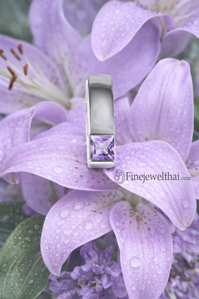 Finejewelthai เครื่องประดับอะเมทิสต์ พลอยแท้ เสริมมงคลประจำเดือนเกิด P1118 รูปที่ 2