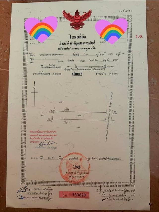ขายที่ดินโฉนด ลพบุรี 3
