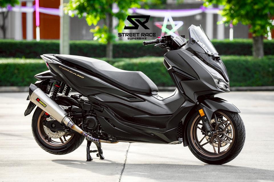 Forza350 ปี 2021 สีดำเข้ม ดุดัน แต่งครบพร้อมขี่!