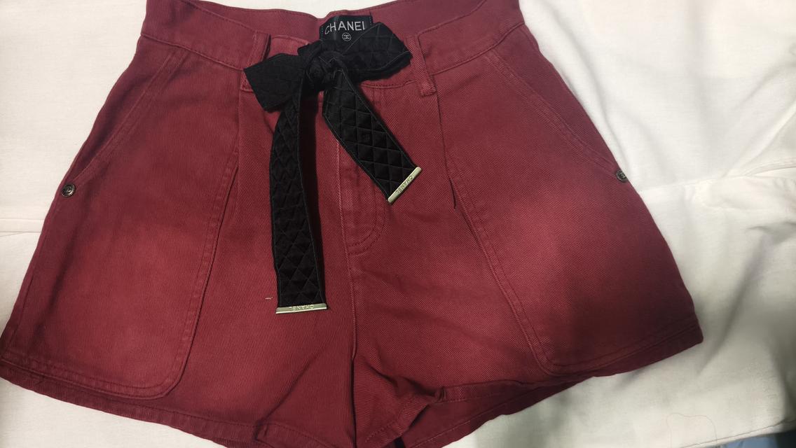 กางเกงขาสั้น chanel 18p(spring-summer 2018 Pre-Collection) สีแดง