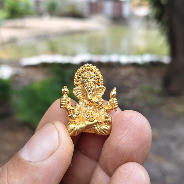 พระพิฆเนศ ชุบทอง ลป.องค์น้อย สวนพุทธธรรมหลวงปู่ใหญ่ จ.สุพรรณบุรี