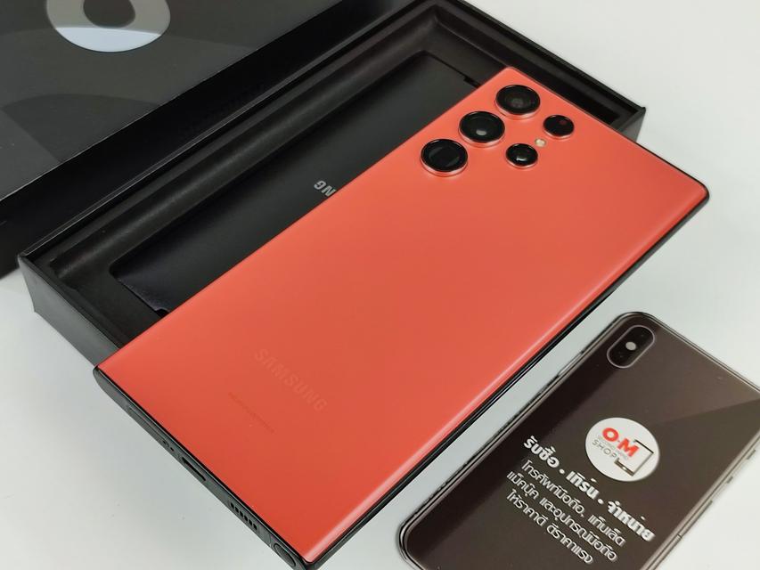 ขาย/แลก Samsung Galaxy S22 Ultra 12/256GB Red (สีพิเศษ) เครื่องศูนย์ไทย สวยมาก แท้ ครบกล่อง เพียง 34,900 บาท  5