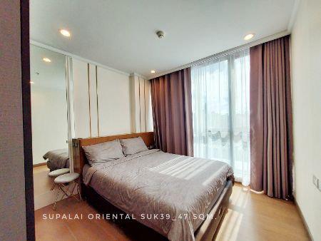 ให้เช่า คอนโด fully furnished 1 bedroom unblocked viewSupalai Oriental สุขุมวิท 39 47 ตรม. close to EmQuartier 8