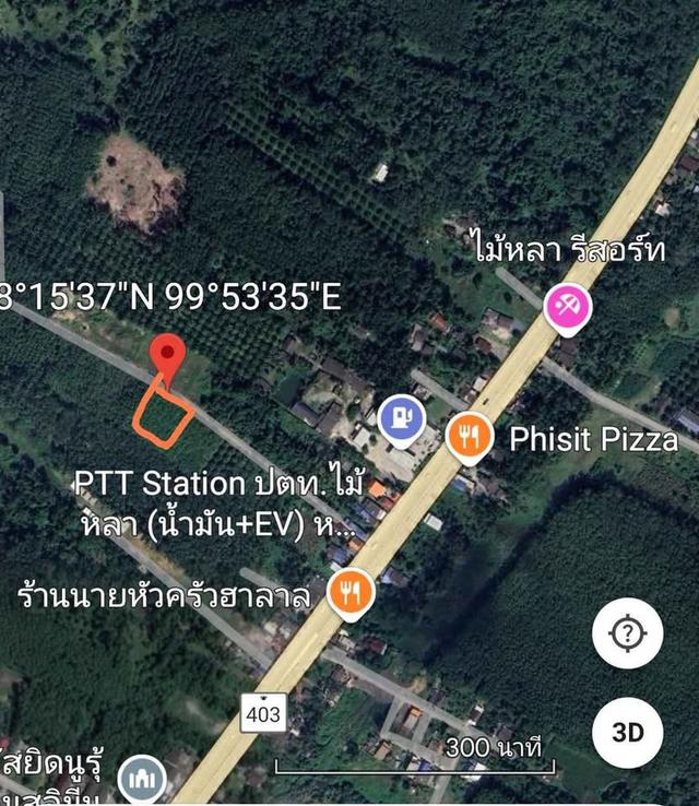 ขายที่ดิน โฉนด บ้านไม้หลา ร่อนพิบูลย์ นครศรีธรรมราช (ใกล้ถนนเส้นทุ่งสง-นครศรีฯ)