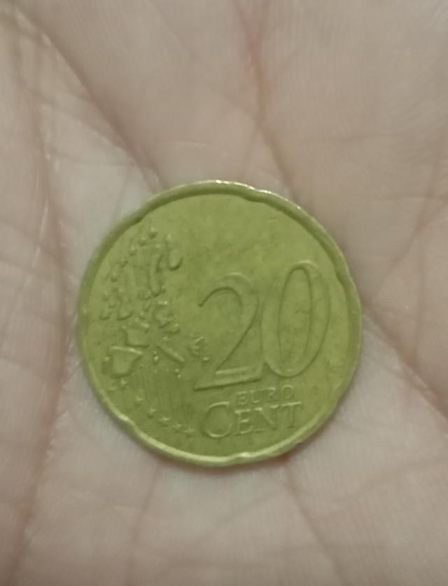 RARE 2000 France 0.20 euro cent coin 2