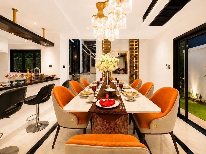 For Rent — Exclusive Thai-Modern Luxury Pool Villa near Na Jomtien Beach 4 bedrooms 5 bathrooms walking distance to the beach. elegant design รูปที่ 14