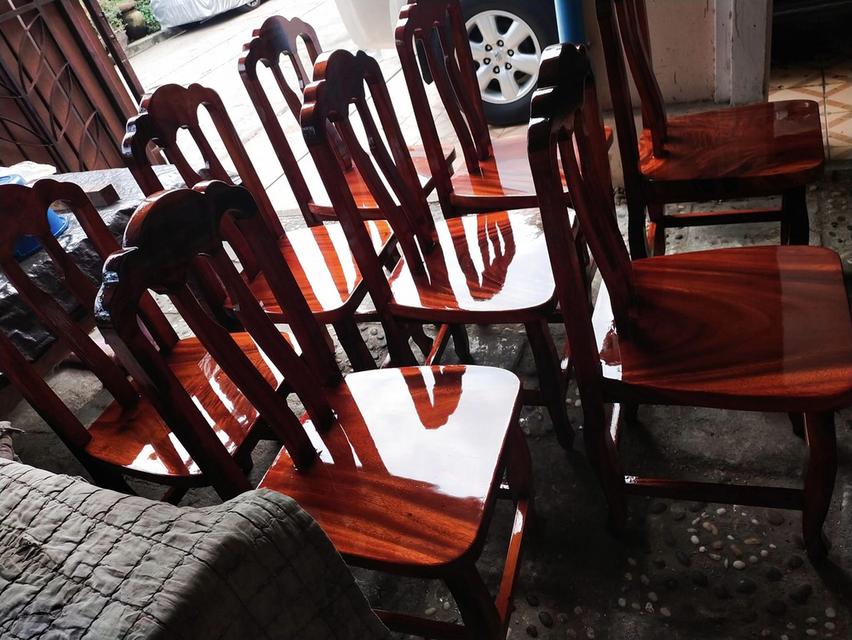 เก้าอี้ไม้ พื้นนั่งไม้แผ่นเดียว (ราคา/ตัว) 2