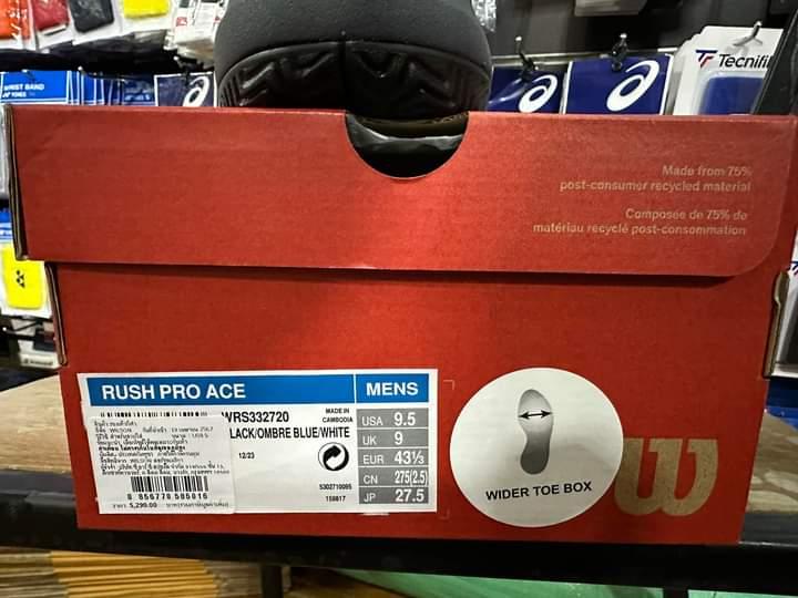 รองเท้าเทนนิส WILSON RUSH PRO ACE  2