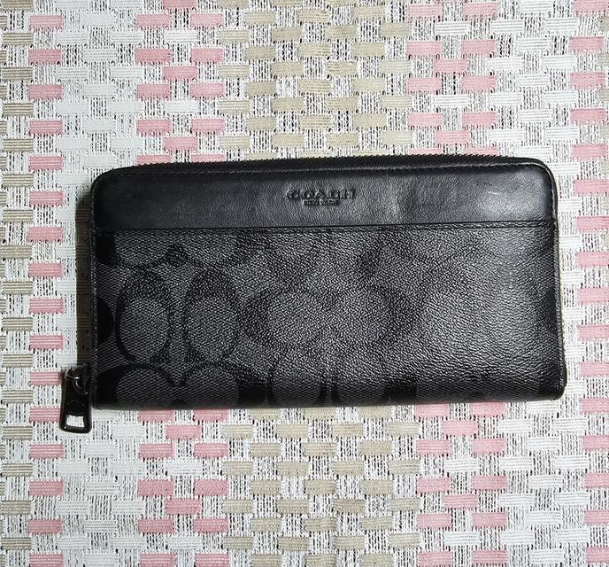 กระเป๋าสตางค์ Coach รุ่น Accordion Wallet In Signature Canvas (ของแท้ 100%)