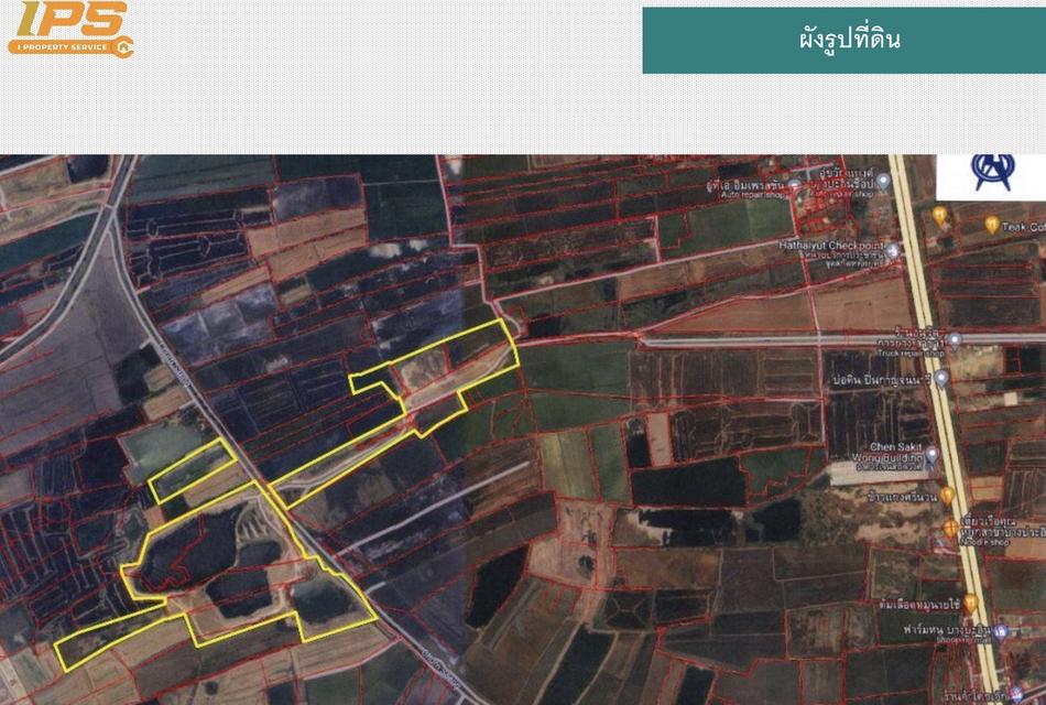ขายที่ดินเปล่า ทำเลดี 215-3-17.1 ไร่ (ที่ดินมีบ่อน้ำบางส่วน) บางไทร จ.อยุธยา 3
