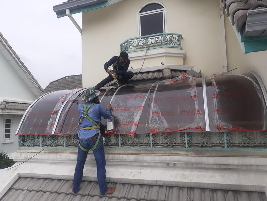 รับเหมา ต่อเติม โครงหลังคา กันสาด line : dddesign23 รูปที่ 14