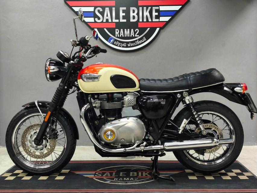 Triumph Bonneville T100 ปี 2018 abs   รถสวยมากๆ สีหายาก สไตล์ Classic รูปที่ 2