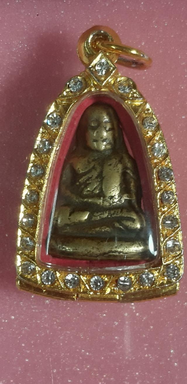 หลวงพ่อเงินพิมพ์ขี้ตาสามชาย เนื้อโลหะผสม ปี2450-2460 แท้และทันยุค