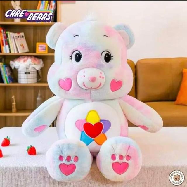 Care Bears Cartoon Plush Toy สีสัน Rainbow Bear Soft Doll Child Companion 2