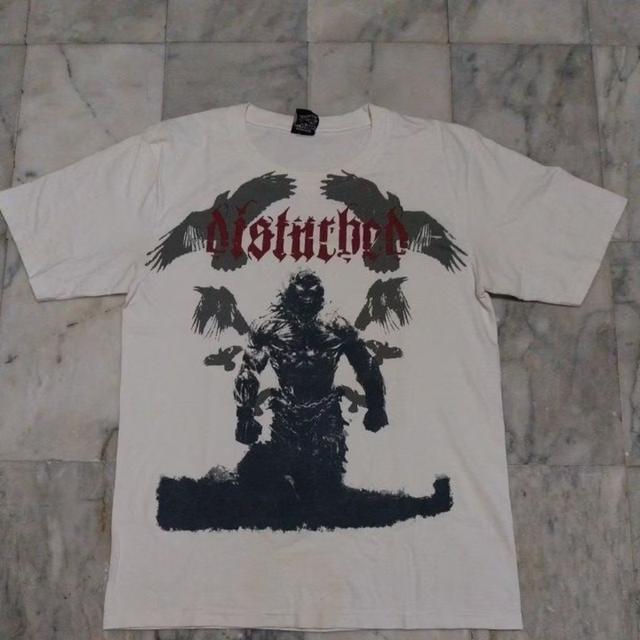 เสื้อยืดแขนสั้น แนววงดนตรีเฮฟวี่เมทัล Vtg Disturbed แท้ มือสอง สภาพดี ของพร้อมส่งครับ