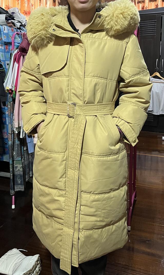 เสื้อโค้ท มีฮู้ด ขนเฟอร์ รูปที่ 4