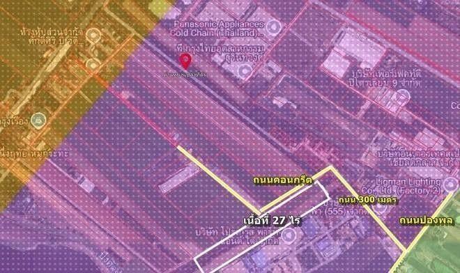ขายที่ดินผังสีม่วง ในเขต EEC เป็นพื้นที่เขตพัฒนาอุตสาหกรรม ใกล้ตลาดปองพล เหมาะสามารถสร้างโรงงาน ทำอุตสาหกรรม คลังสินค้า หรือสาธารณูปโภค สาธารณูปการได้