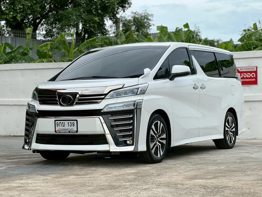 ปี 2018 TOYOTA VELLFIRE, 2.5 โฉม ปี15-23 สีขาว เกียร์ออโต้ เบนซินล้วน ตัวMNC