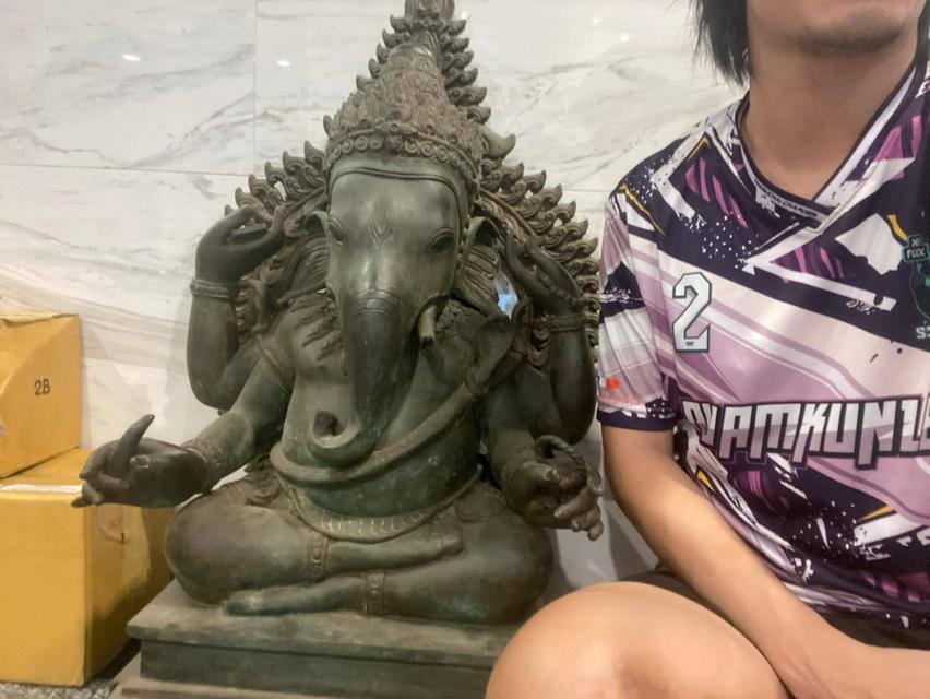 พระพิฆเนศ โบสถ์พราหมณ์ ปี2545 ขนาด16นิ้ว พระพิฆเนศโบราณ