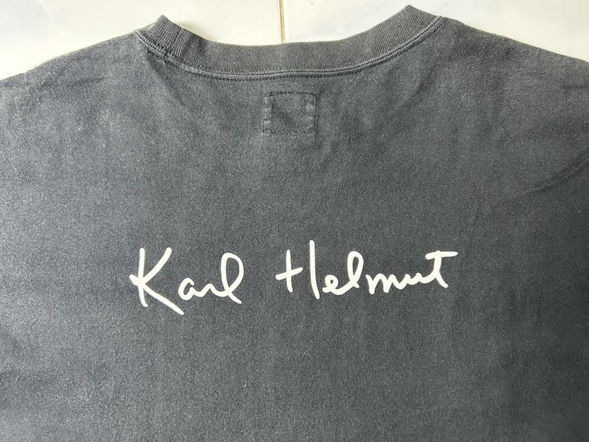 [ขาย] Rare! Vintage 90s Karl Helmut Big Logo — สภาพนางฟ้า สีดําเข้มกริบ