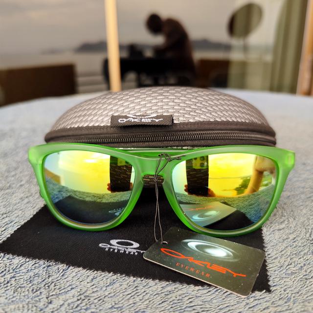 Rare Oakley Frogskins Collectors Edition Sunglasses Transparent Green Retro 11