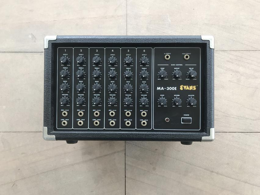  Evans MA-310E 6 Channel Powerd Mixer with Analog Delay and Spring Reverb (Made in Japan)