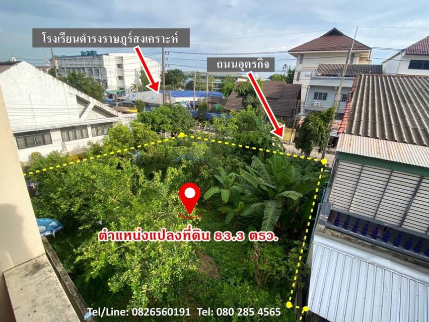 ขาย ที่ดิน ลดราคาพิเศษ ผังสีแดง แปลงสวย อ.เมืองเชียงราย 83.3 ตรว ทำเลดีติดถนนอุตรกิจ อ.เมืองเชียงราย 4