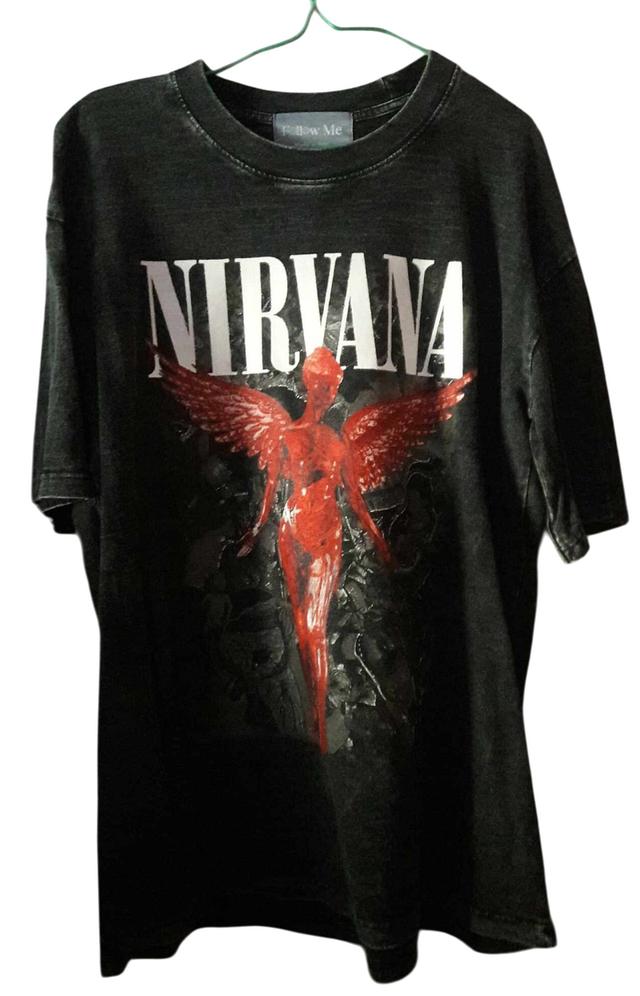 เสื้อฟอก Nirvnan มือสอง สภาพดี  โอเวอร์ไซส์