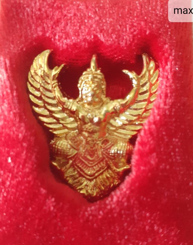 เหรียญพญาครุฑ รุ่นโคตรรวย เนื้อกะไหล่ทอง ปี2537 หลวงพ่อวราห์ วัดโพธิทอง 2