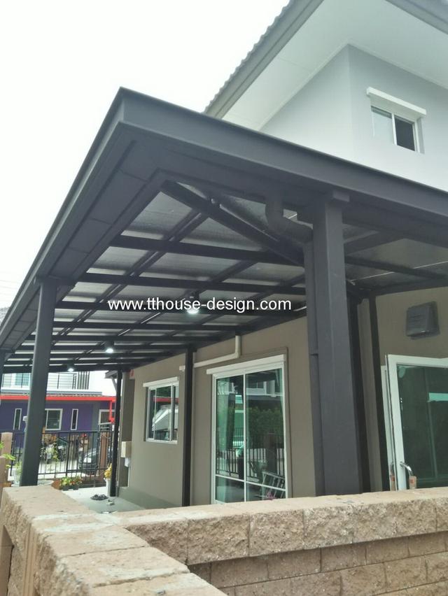 รับเหมา ต่อเติม โครงหลังคา กันสาด line : dddesign23 รูปที่ 17