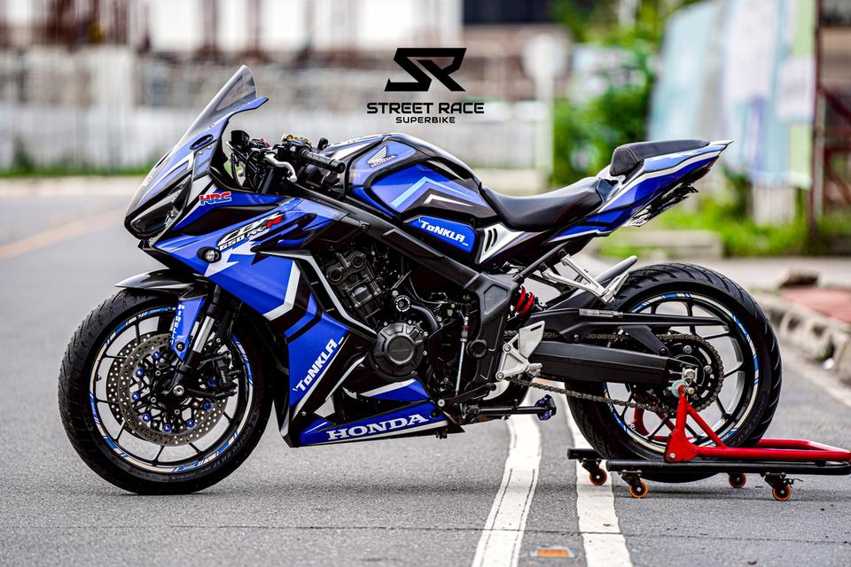 2023 Honda cbr650r ดำฟ้า รถปี 2023 รถสวย แต่งเยอะ 11