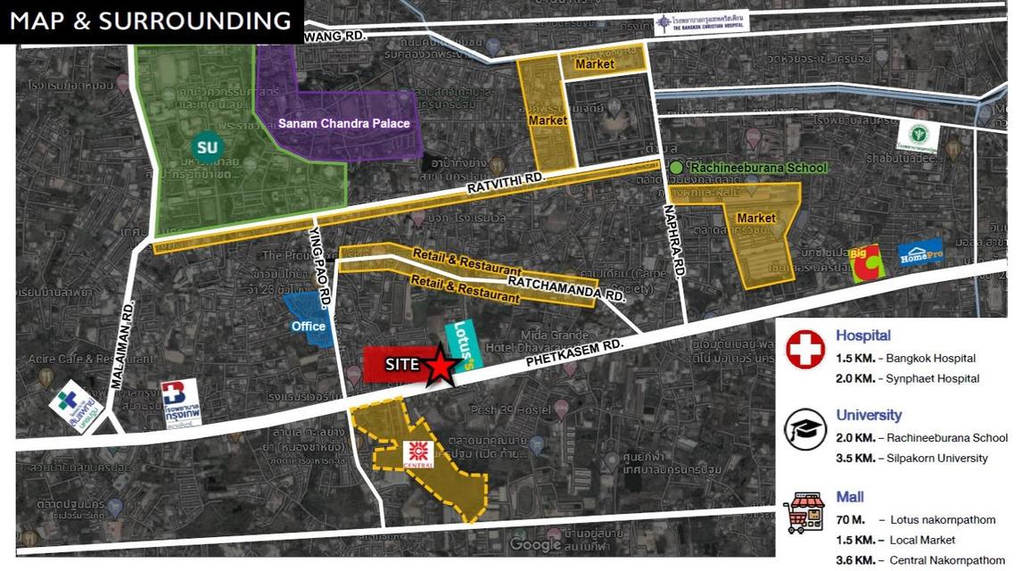 !!ขายที่ดิน 3 ไร่ ติดถนนเพชรเกษม ข้างโลตัสนครปฐม เจ้าของขายเอง!! 3