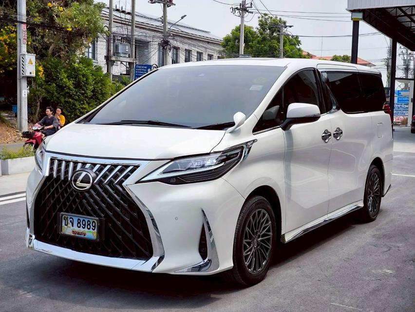 รหัสรถ KPV8989 2020 ALPHARD HYBRID X E-FOUR สีขาวแปลงเป็น LEXUS 350 ครบชุด