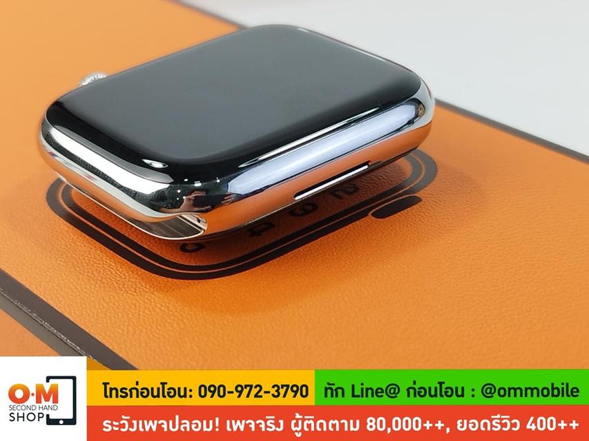 ขาย/แลก Apple Watch S9 45mm. Silver Stainless Steel Case Hermès CEL ใส่ซิมได้ ประกันศูนย์ Care+ เพียง 42,900 บาท 4