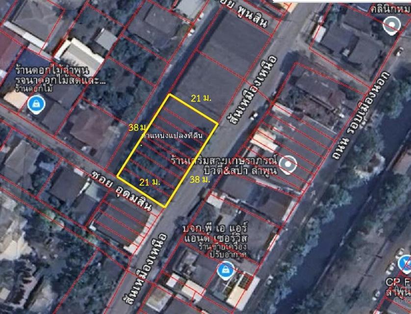 ขายที่ดินลำพูน 207 ตร.ว. ติดถนน ใกล้เมือง เหมาะปลูกบ้าน 3