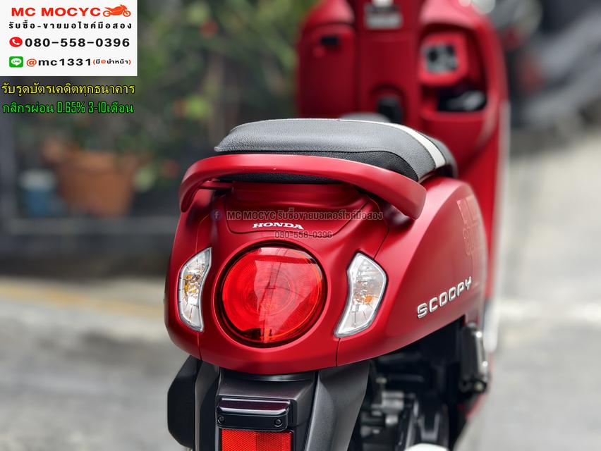 Scoopy i 2021 รุ่นTOP กุญแจรีโมทบุคเซอวิสครบ วิ่ง10000โล รถบ้านแท้เครื่องท่อเดิมๆ No1165 16