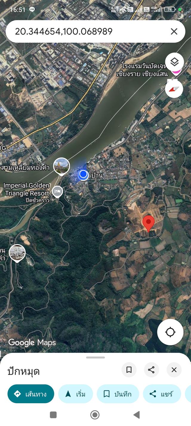 ขายที่ดินแถวสามเหลี่ยมทองคำบ้านสบรวก  ต.เวียงอ.เชียงแสน 3งาน งานละ350000 ครุฑเขียวนส3ก.  น้ำไฟพร้อม สร้างบ้านสนใจโทร.093-2673317 063-1089887 1
